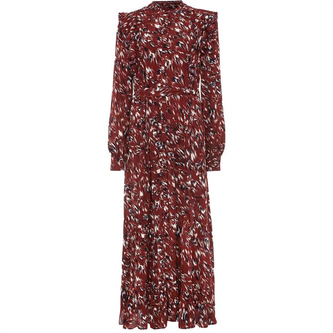 Phase Eight Helen Abstract Feather Print Midaxi Dress